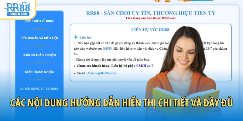 Hướng Dẫn 3 Các nội dung hướng dẫn hiển thị chi tiết và đầy đủ
