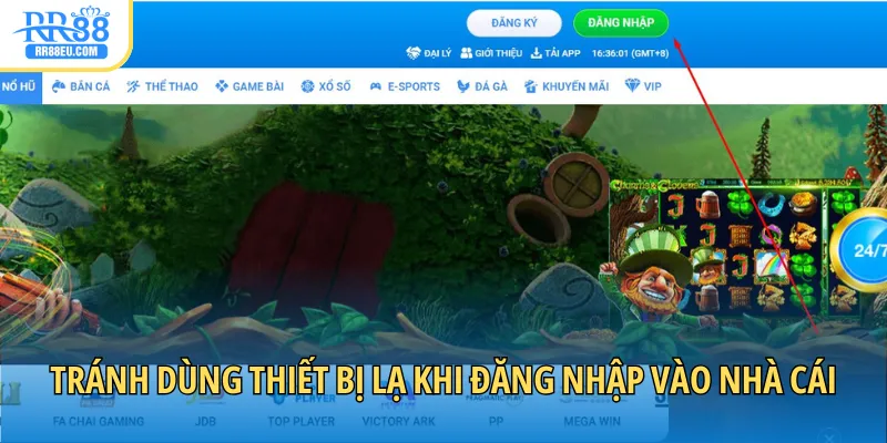 Đăng Nhập RR88 3 Tránh dùng thiết bị lạ khi đăng nhập vào nhà cái để cá cược